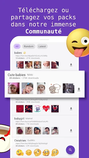 Créer des stickers animés, FSM screenshot
