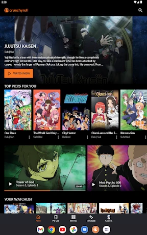 Crunchyroll screenshot