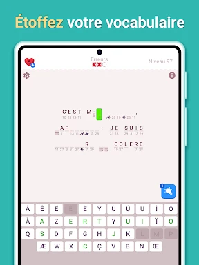 Cryptogram: Mots Croisés Logic screenshot