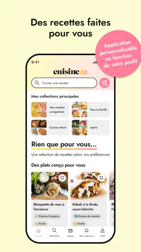 CuisineAZ : Recettes & Menus screenshot
