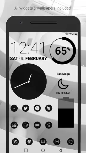 Dark Void Pro - Black Icons screenshot