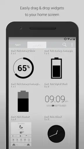 Dark Void Pro - Black Icons screenshot
