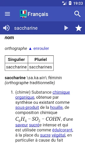 Dictionnaire Français screenshot