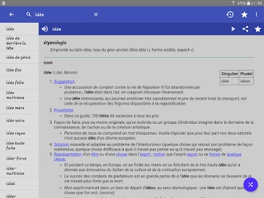 Dictionnaire Français screenshot