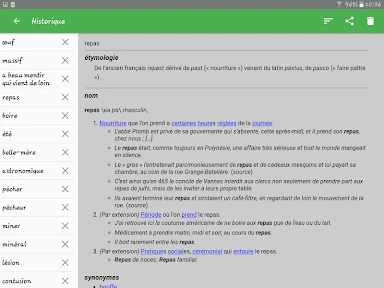 Dictionnaire Français screenshot