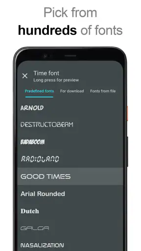 DIGI Clock Widget Plus screenshot