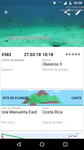 DiveMate (Carnet de Plongée) screenshot