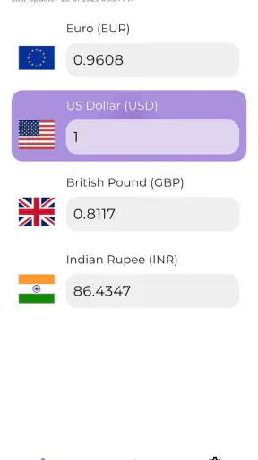 DollarWise Currency Converter screenshot