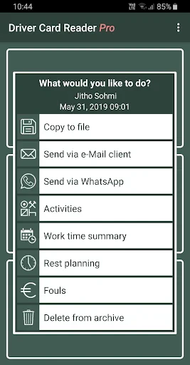 Driver Card Reader PRO screenshot