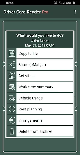 Driver Card Reader PRO screenshot