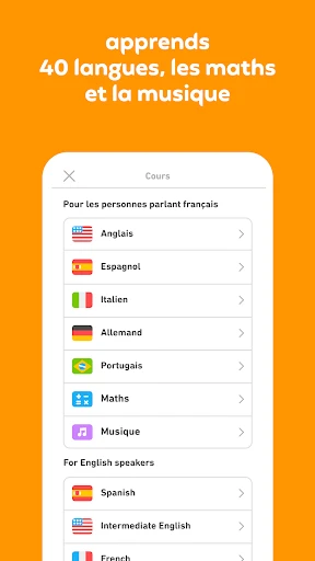 Duolingo : Cours de Langue screenshot
