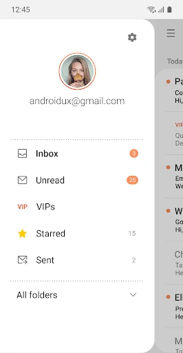 E-mail screenshot