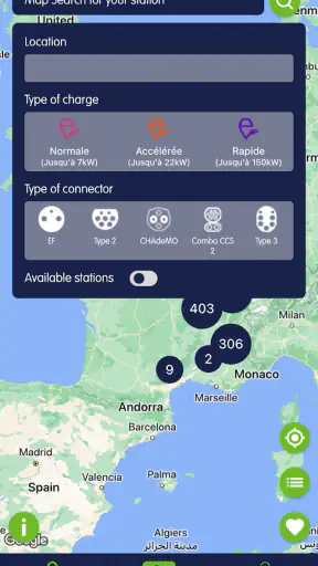 e-Totem Bornes de recharge screenshot