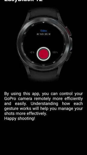 EasyBlack 12 for GoPro,Wear OS screenshot