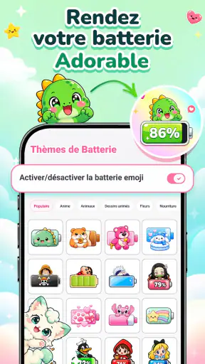 Emoji Battery: Status Bar Icon screenshot
