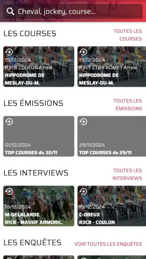 Equidia screenshot