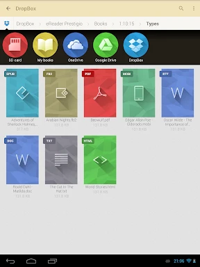eReader Prestigio: Lecteur screenshot