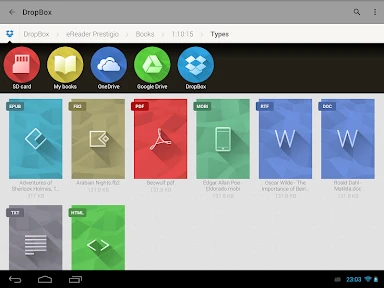 eReader Prestigio: Lecteur screenshot