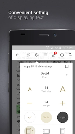 eReader Prestigio: Lecteur screenshot