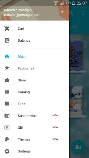 eReader Prestigio: Lecteur screenshot