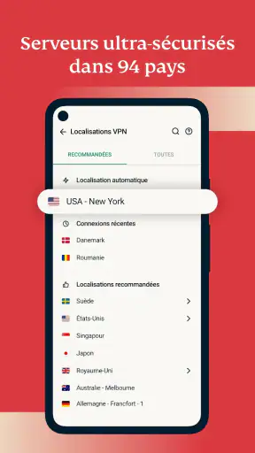 ExpressVPN Sûr, Rapide & Privé screenshot