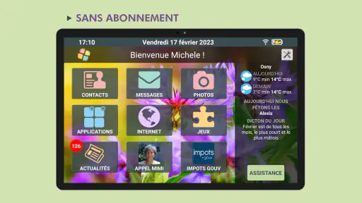 Facilotab Lanceur Appli Senior screenshot