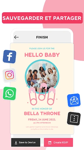 Faire la Carte d'Invitation screenshot
