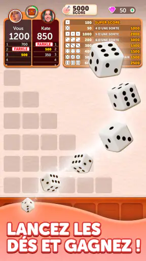 Farkle Lancer de Dés screenshot