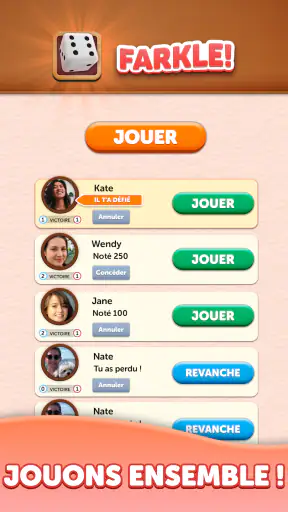Farkle Lancer de Dés screenshot