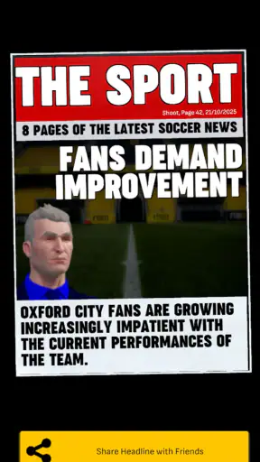 First Team Manager 2027 screenshot