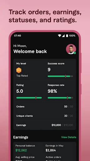 Fiverr - Services freelance screenshot
