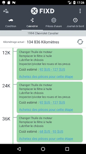 FIXD OBD2 Scanographe screenshot