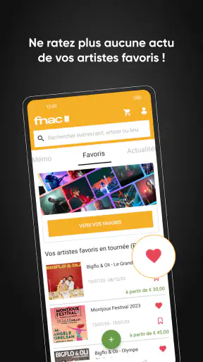 FNAC SPECTACLES screenshot