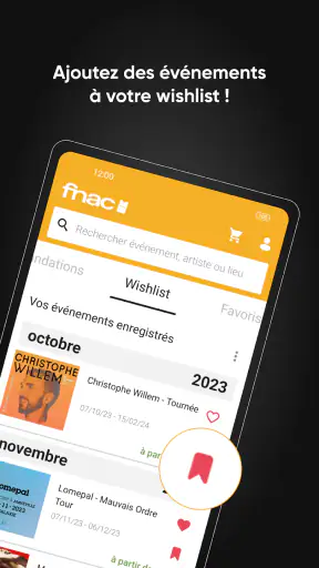 FNAC SPECTACLES screenshot