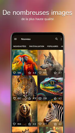 Fonds d'écran avec des animaux screenshot