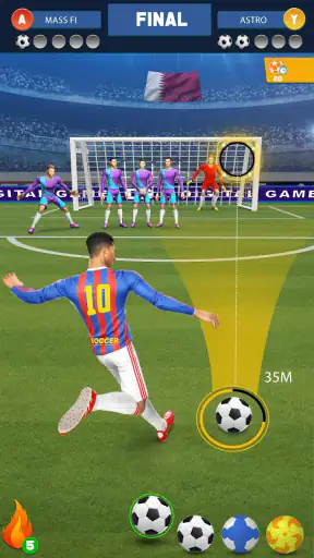 Jeu de but de football screenshot