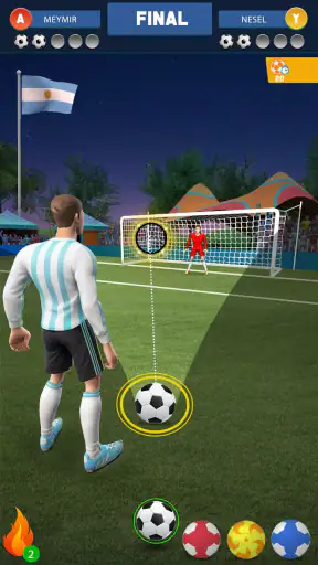 Jeu de but de football screenshot