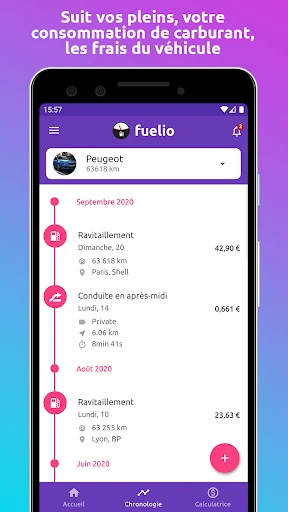 Fuelio : carburant et coûts screenshot