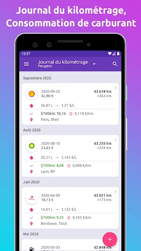 Fuelio : carburant et coûts screenshot
