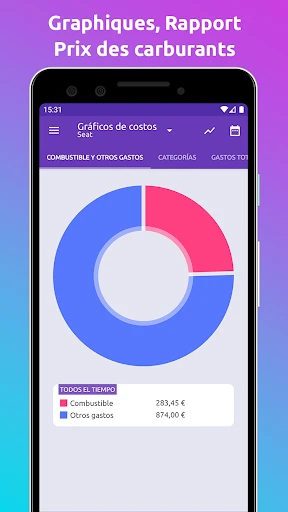 Fuelio : carburant et coûts screenshot