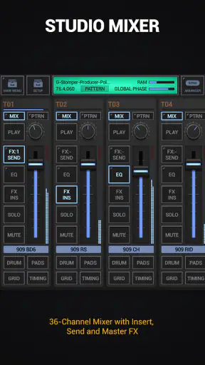 G-Stomper Producer: Music DAW screenshot