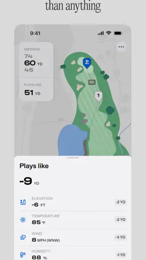 Golfmetrics screenshot