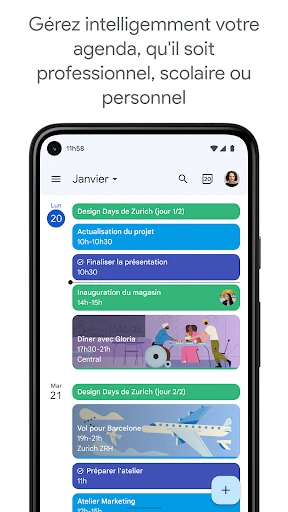Google Agenda screenshot
