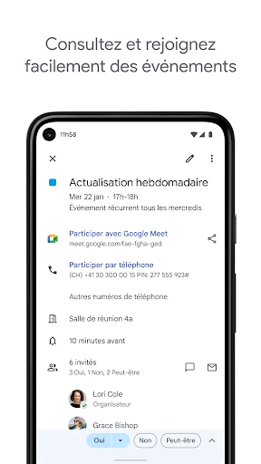 Google Agenda screenshot