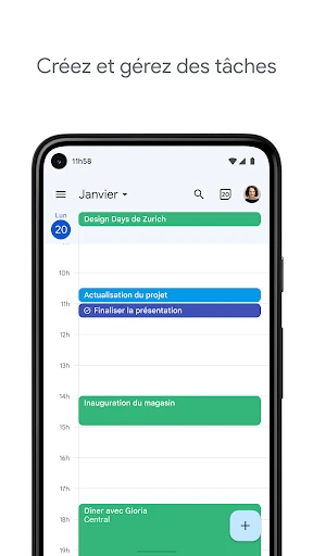 Google Agenda screenshot