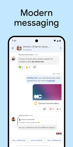 Google Chat screenshot