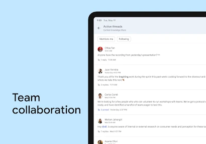 Google Chat screenshot