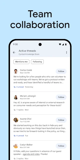 Google Chat screenshot