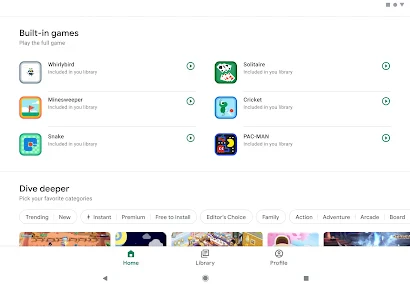 Google Play Jeux screenshot