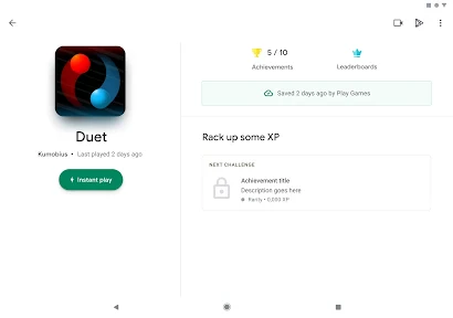 Google Play Jeux screenshot